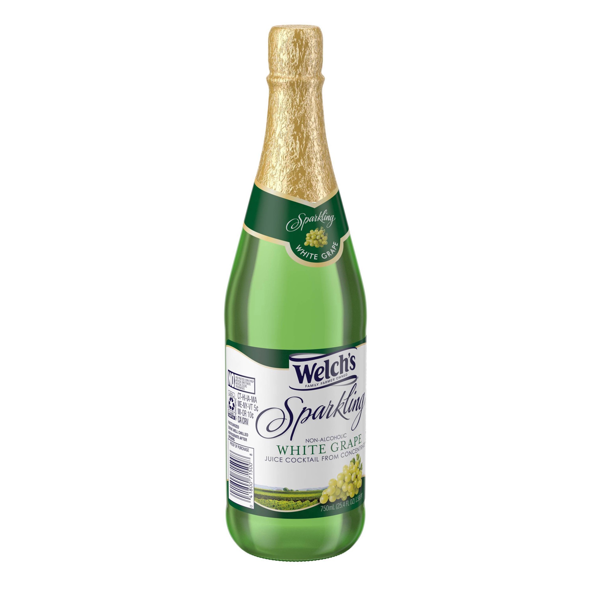 slide 8 of 11, Welch's Sparkling White Grape Juice - 25.4 fl oz Glass Bottles, 25.4 fl oz