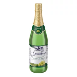 Welch's Sparkling White Grape Juice Glass Bottles