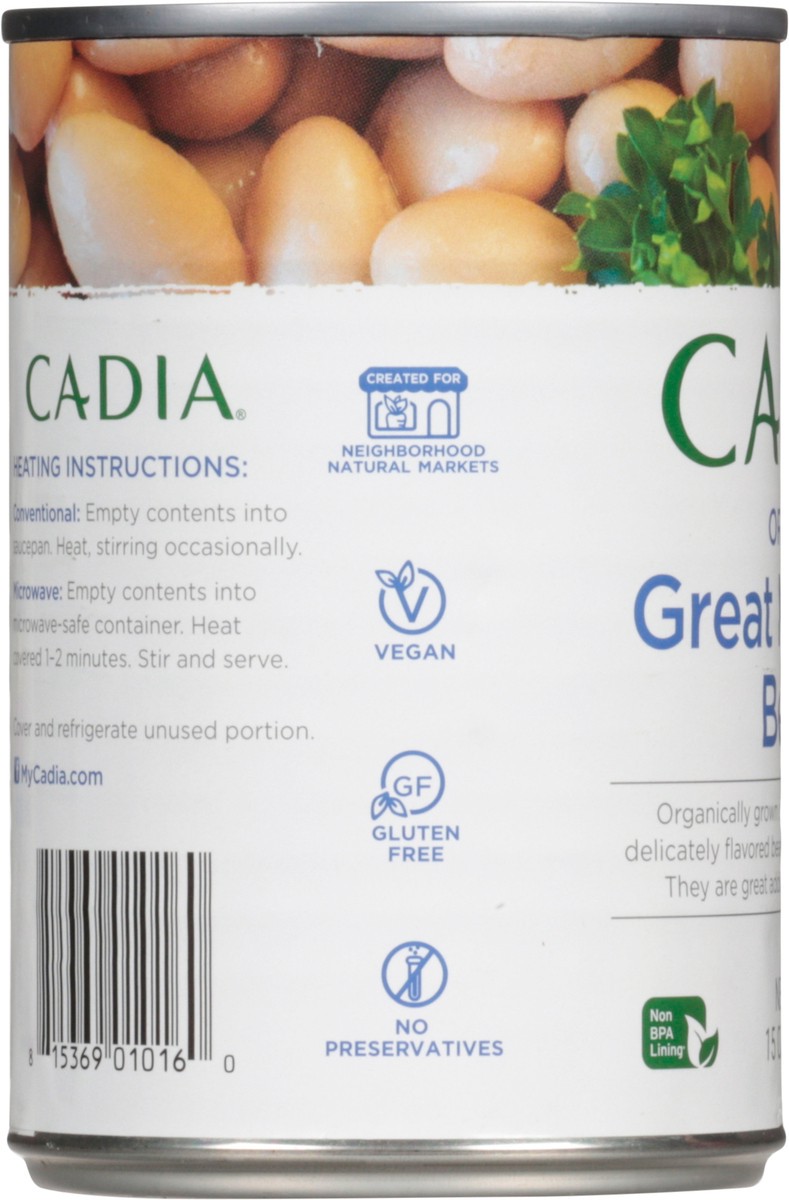 slide 3 of 13, Cadia Organic Great Northern Beans 15 oz, 15 oz
