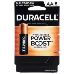 Duracell AA Alkaline Batteries 8 Each