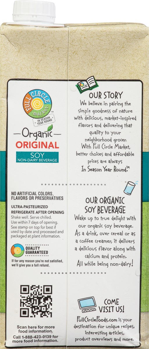 slide 5 of 9, Full Circle Market Organic Original Soy Non-Dairy Beverage 32 fl oz, 32 fl oz