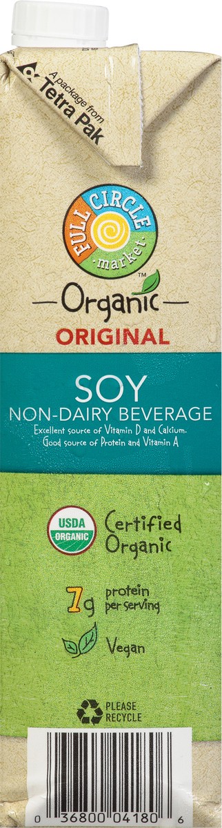 slide 9 of 9, Full Circle Market Organic Original Soy Non-Dairy Beverage 32 fl oz, 32 fl oz