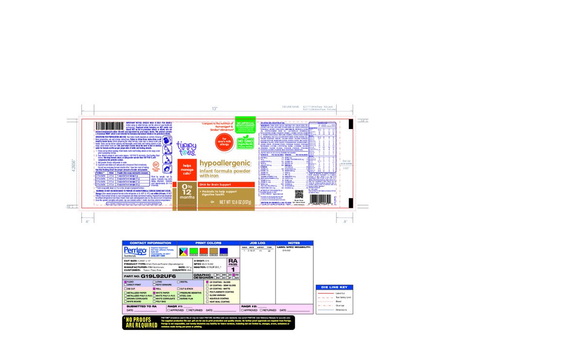 slide 6 of 14, Tippy Toes 0 to 12 Months Hypoallergenic Powder with Iron Infant Formula 12.6 oz, 12.6 oz