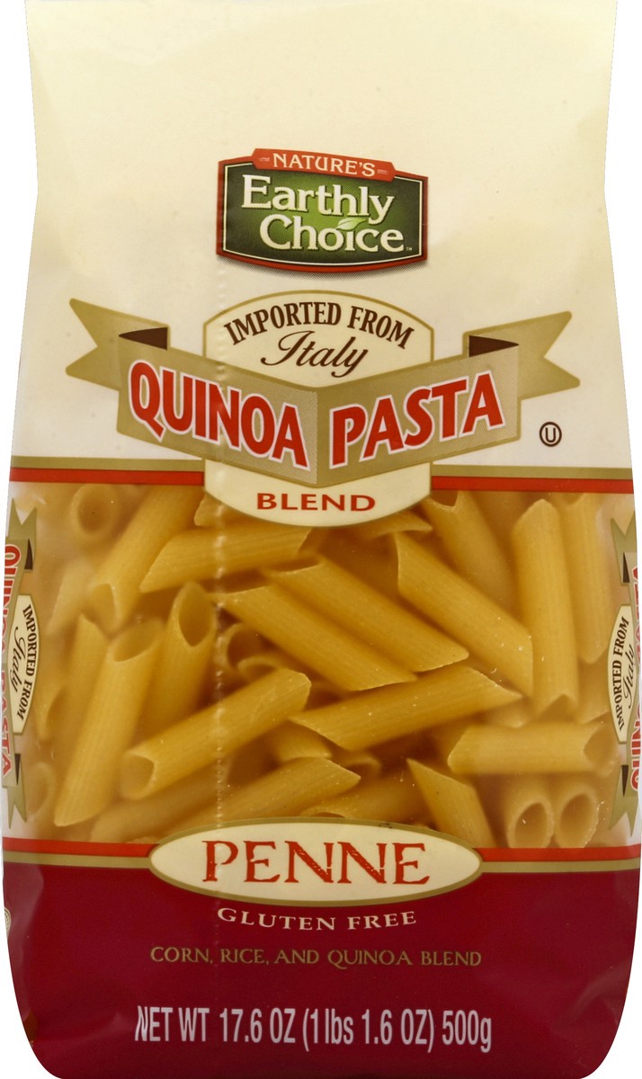 slide 5 of 5, Nature's Earthly Choice Quinoa Pasta Blend Penne, 17.6 oz