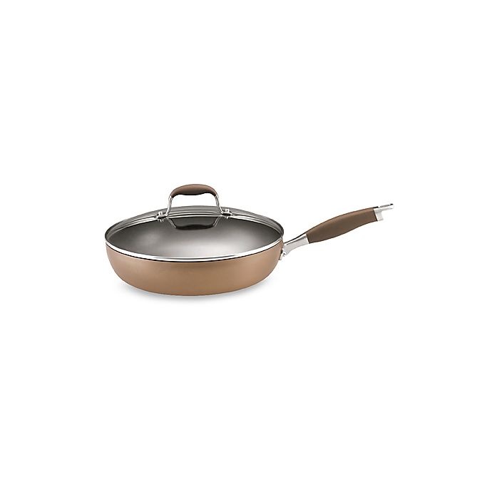 slide 1 of 1, Anolon Advanced Bronze Covered Deep Skillet, 12 in