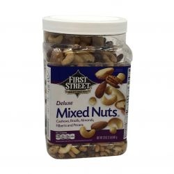 slide 1 of 1, First Street Deluxe Mixed Nuts, 32 oz