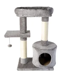 Whisker City 29.5-in Laid-Back Lookout with Catnip Cat Tree