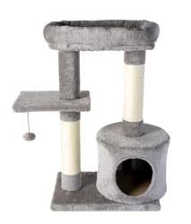 Whisker City 29.5-in Laid-Back Lookout with Catnip Cat Tree
