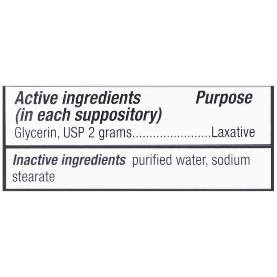 slide 5 of 5, Walgreens Glycerin Suppositories, 100 ct