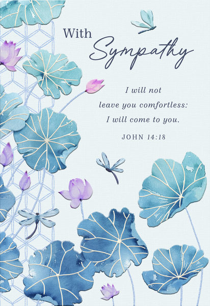 slide 1 of 2, DaySpring Crd Any1 Blu Lvs Pupl Flwrs, 1 oz