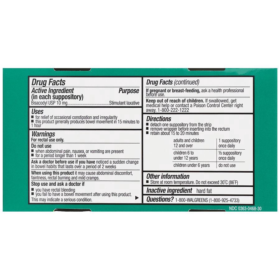 slide 4 of 5, Walgreens Gentle Laxative Suppositories, 30 ct