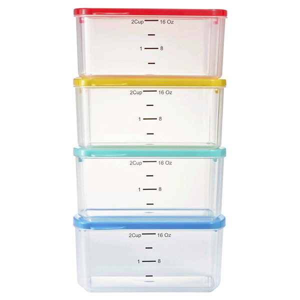 slide 1 of 1, Fit & Fresh 2 cup lunch storage, 10 ct