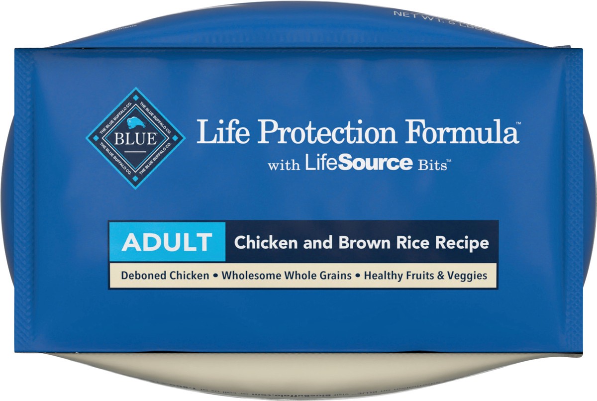 slide 2 of 8, Blue Buffalo Life Protection Formula Adult Dry Dog Food, Helps Build and Maintain Strong Muscles, Made with Natural Ingredients, Chicken & Brown Rice Recipe, 5-lb Bag, 5 lb