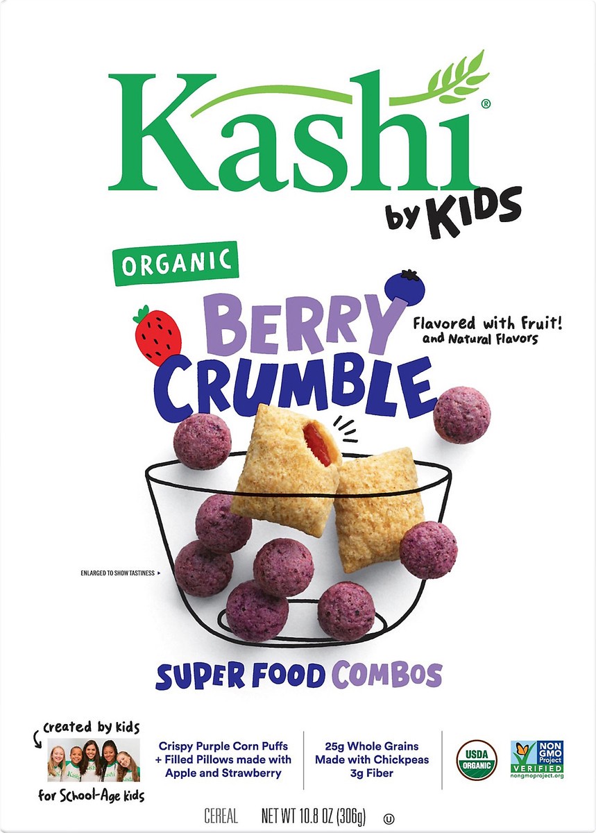 slide 7 of 8, Kashi By Kids Berry Crumble Super Food Combos Cereal, 10.8 oz