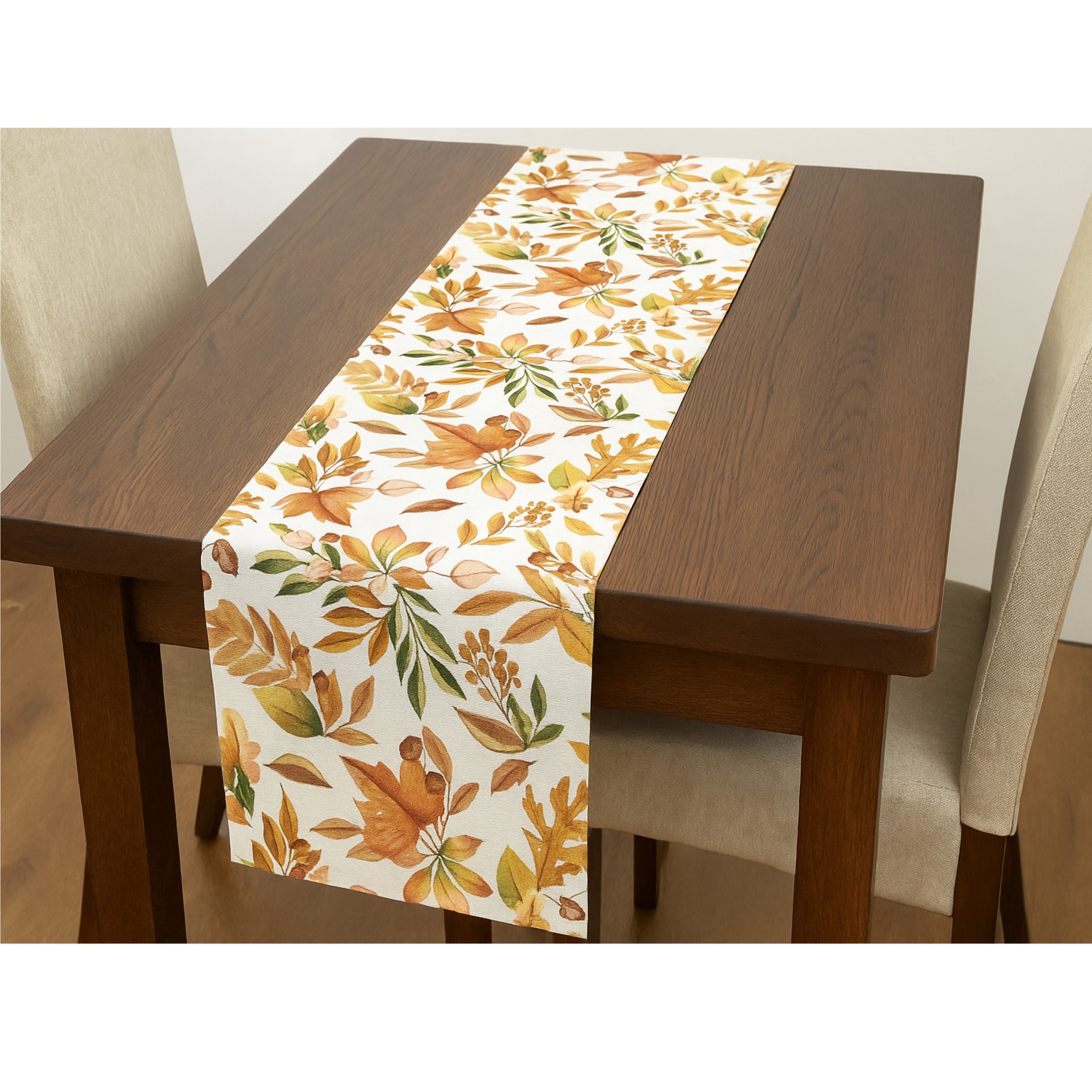 slide 4 of 4, 72" Fall Leaves Cotton Table Runner By Ashland, 14 in x 72 in