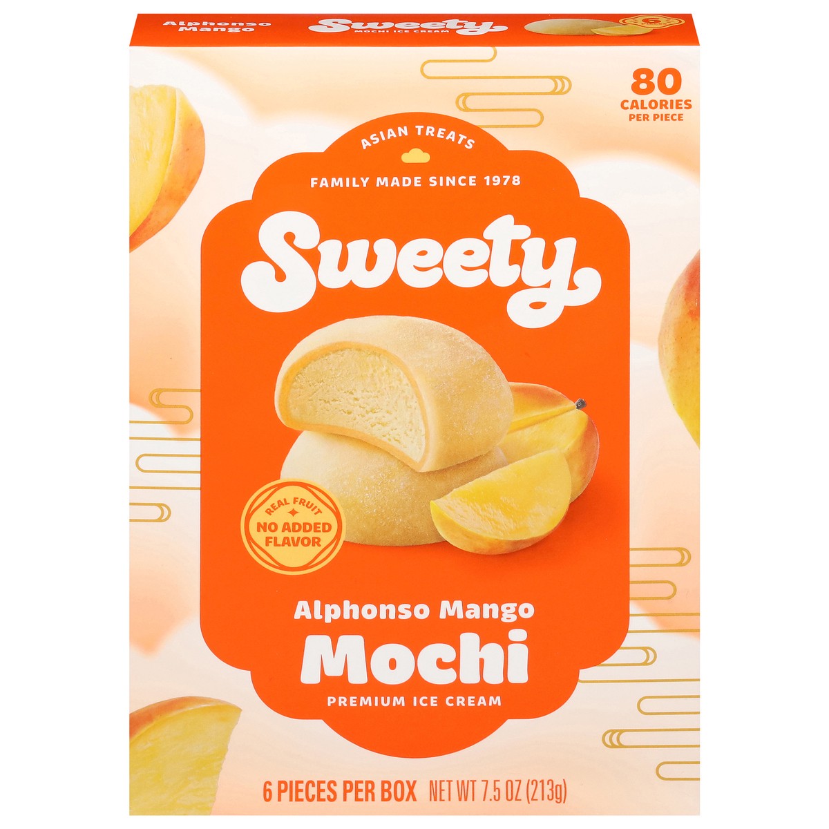 slide 1 of 13, Sweety Alphonso Mango Mochi 6 ea, 6 ct