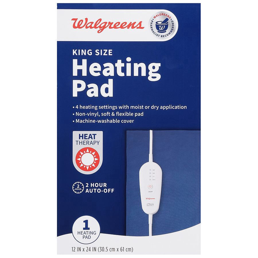 slide 1 of 2, Walgreens Heating Pad Moist/Dry 12" X 24", 1 ct
