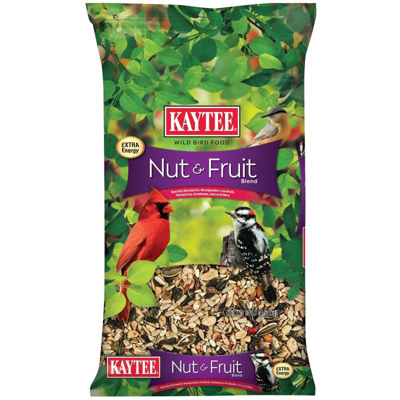 slide 1 of 7, Kaytee Wild Bird Food Nut & Fruit Blend, 10 lb