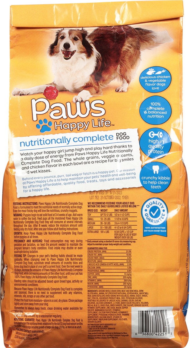 slide 8 of 10, Paws Happy Life Adult Dog Food 56 oz, 56 oz