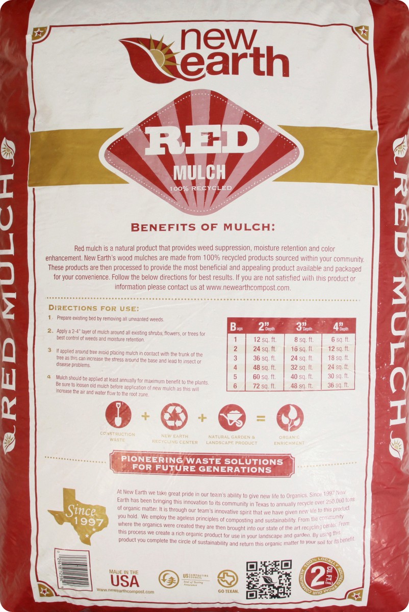 slide 6 of 6, Earth's Finest Red Mulch, 2 cu ft