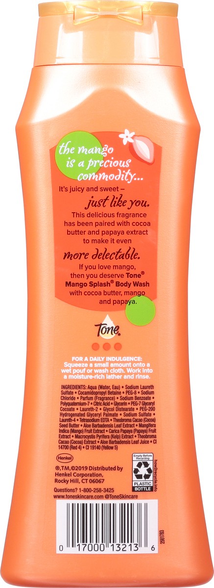 slide 8 of 9, Tone Body Wash, Mango Splash, 16 fl oz