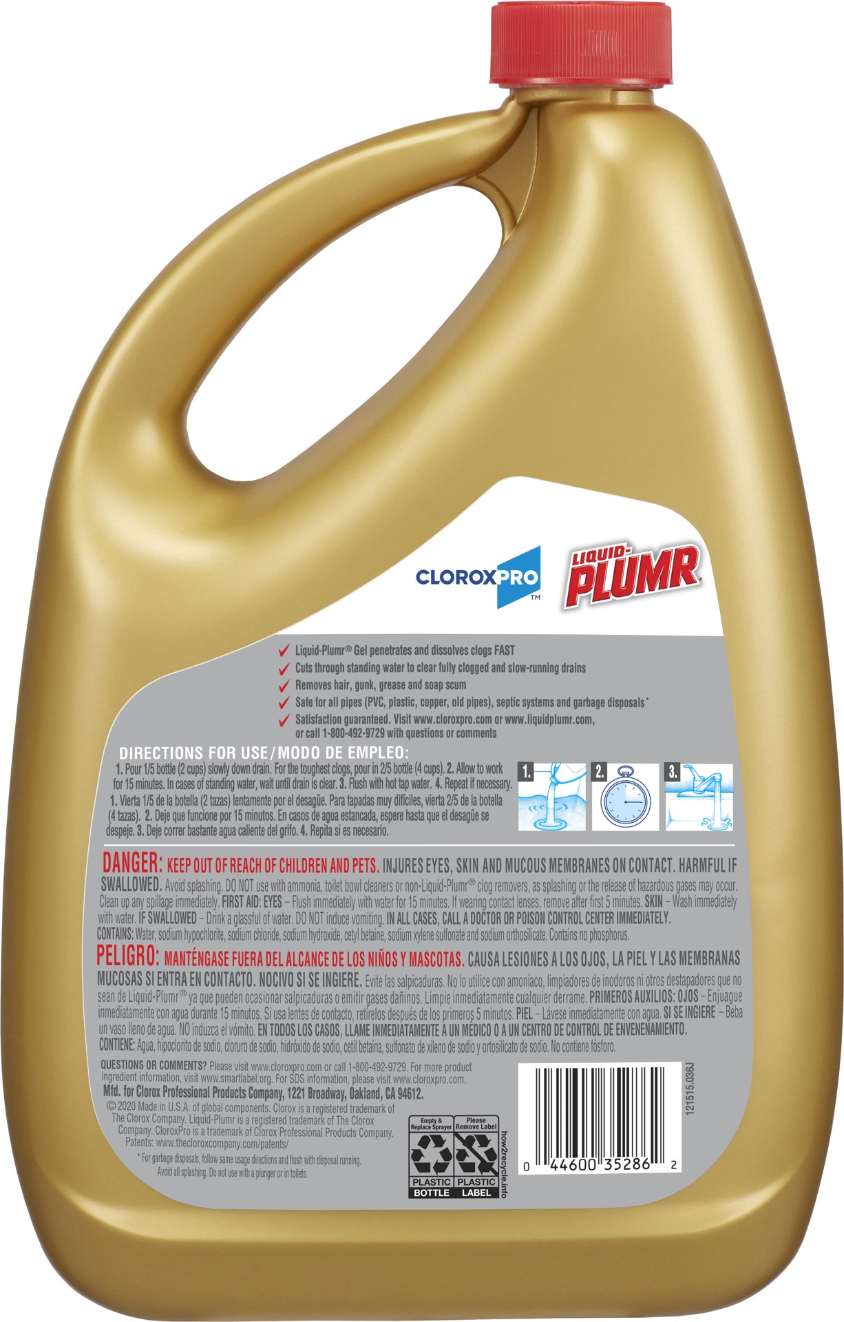 slide 3 of 5, Liquid-Plumr Heavy Duty Clog Remover 80 oz, 80 oz