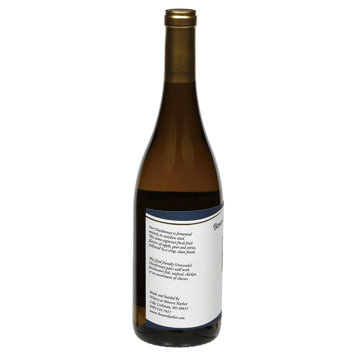 slide 3 of 3, Bowers Harbor Vineyard Chardonnary, 750 ml