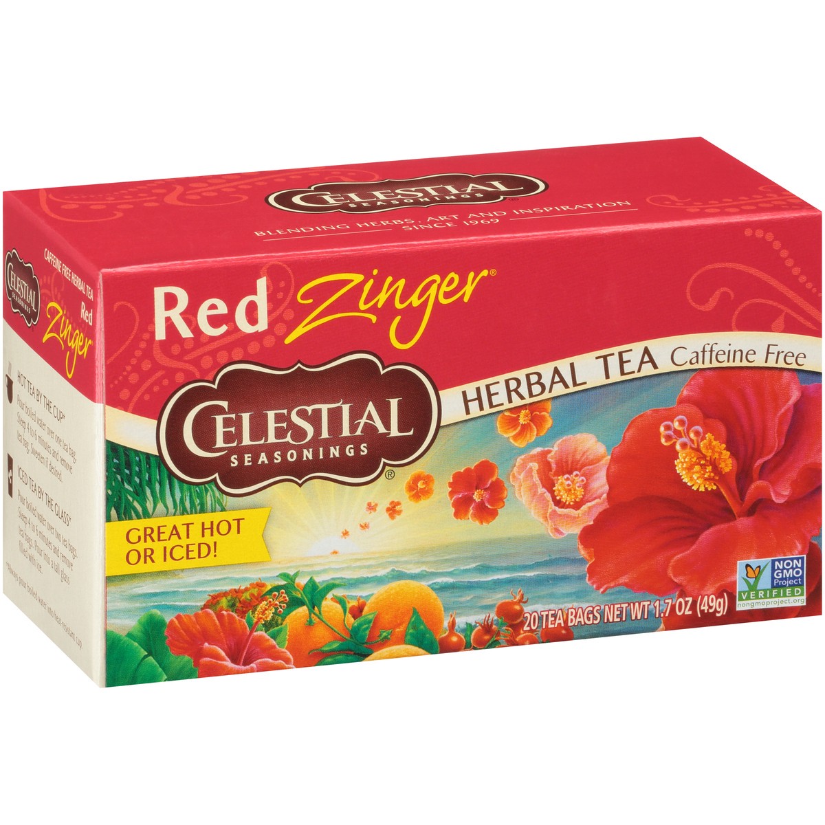 slide 1 of 1, Celestial Seasonings Tea - Red Zinger, 20 ct