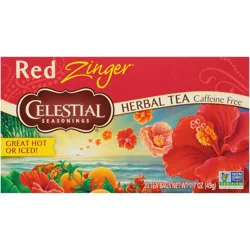 Celestial Seasonings Red Zinger Caffeine Free Herbal Tea Bags, 20 ct