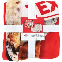 H-E-B Brand Shop H-E-B Creamy Creations Double-Sided Blanket