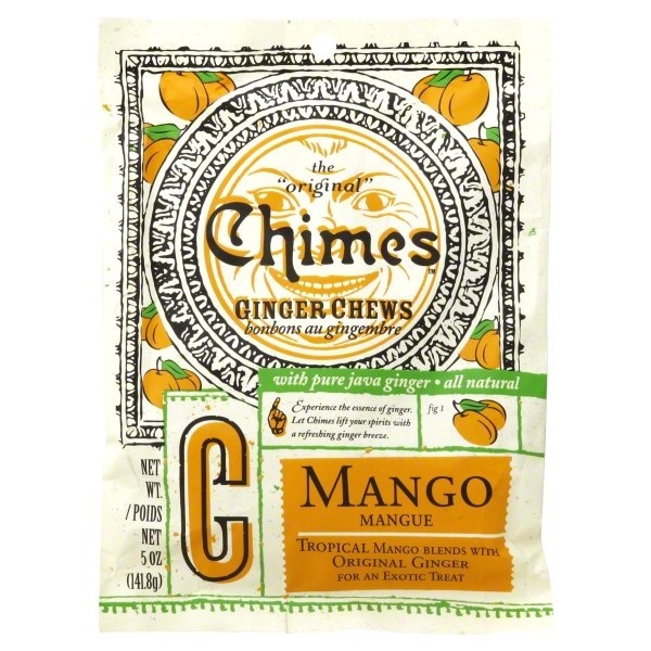 slide 1 of 3, Chimes Ginger Chews Mango, 1 ct