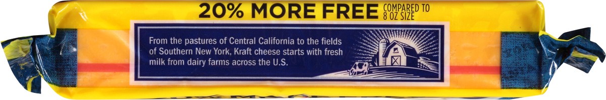 slide 5 of 13, Kraft Sharp Cheddar Cheese Block, 9.6 oz Wrapper, 9.6 oz