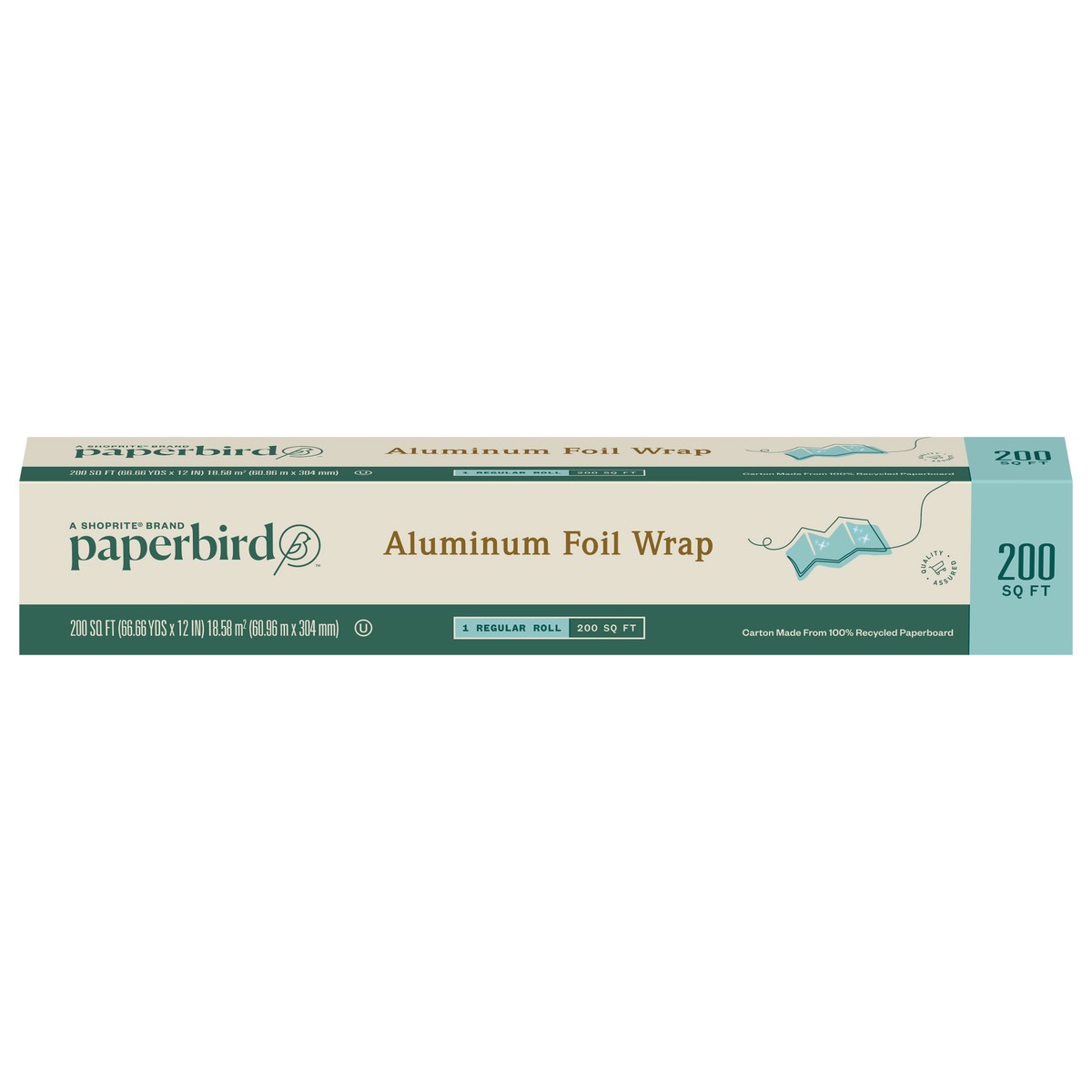 slide 2 of 4, Paperbird Regular Aluminium Foil Wrap 1 ea, 1 ct