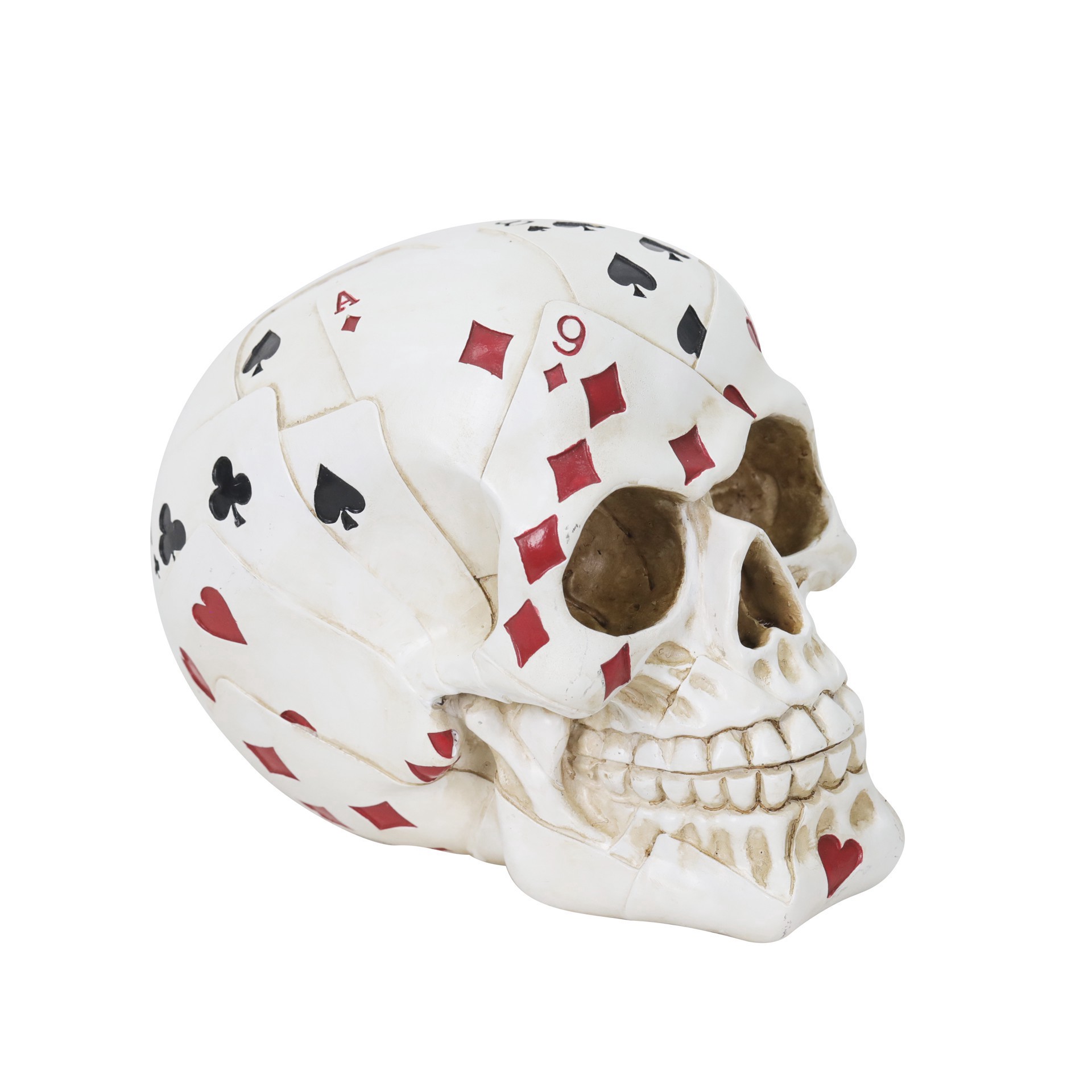 slide 2 of 2, 5.5" Deck Of Cards Skull Tabletop Decor By Ashland, 5.5 in