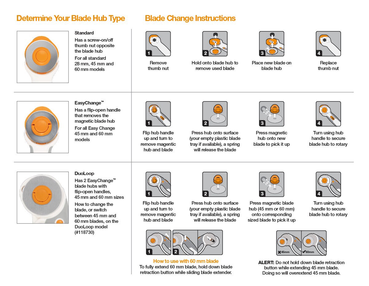 slide 2 of 10, Fiskars 45mm Ultra Lilac Loop Rotary Cutter, 45 mm