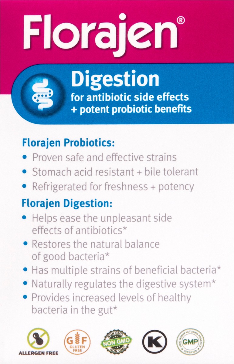 slide 6 of 7, Florajen Probiotic Digestion, 30 ct