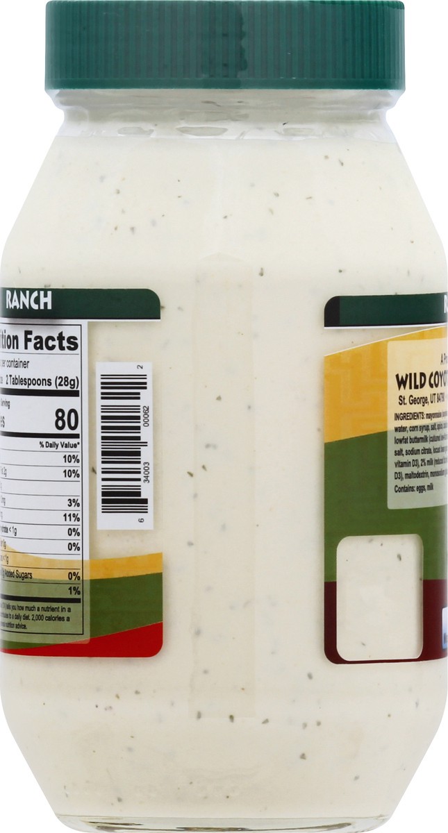 slide 11 of 13, Wild Coyote Ranch Dressing/Dip 26 oz, 26 oz
