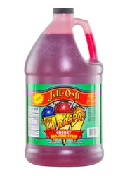 Jell-Craft Cherry Sno-Cone Syrup - 1 gal