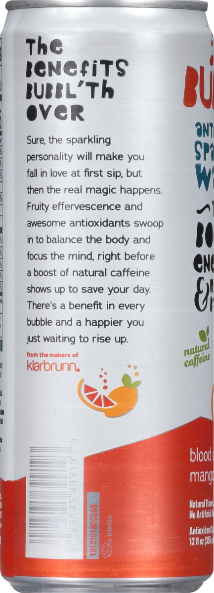 slide 9 of 13, BUBBL'R Blood Orange Mango Mingl'R Antioxidant Sparkling Water - 12 oz, 12 oz