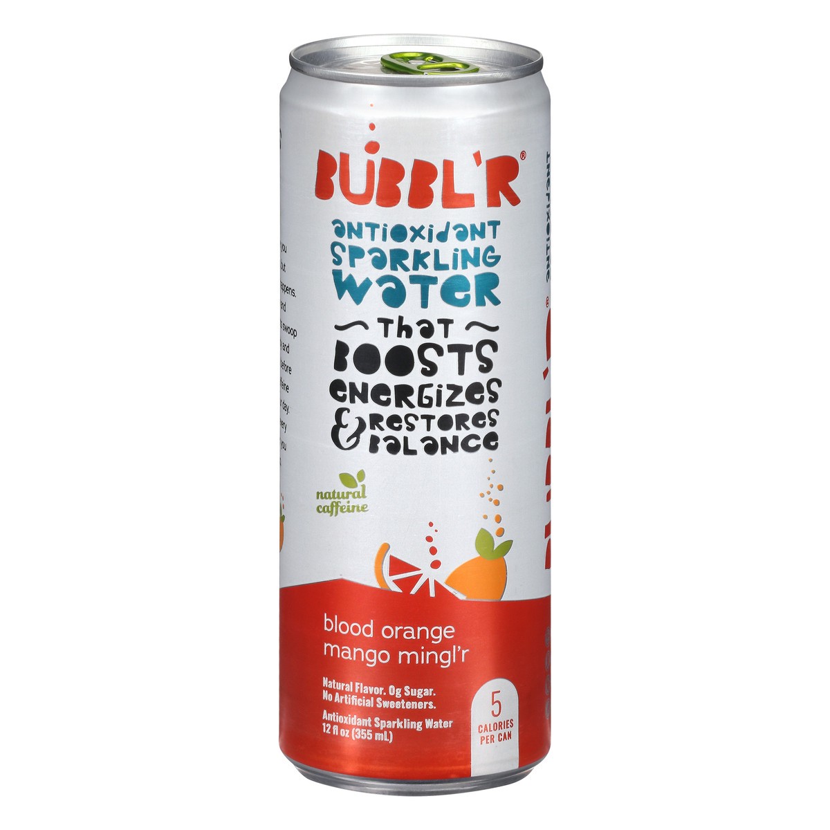 slide 7 of 13, BUBBL'R Blood Orange Mango Mingl'R Antioxidant Sparkling Water - 12 oz, 12 oz