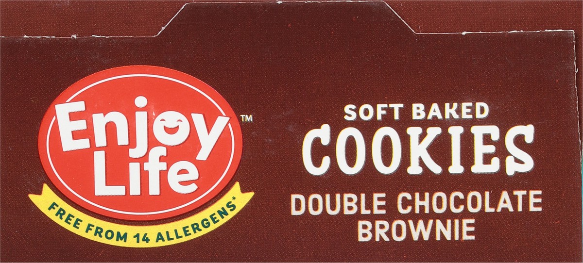 slide 8 of 9, Enjoy Life Double Chocolate Brownie Soft Baked Cookies, 6 oz Box, 6 oz