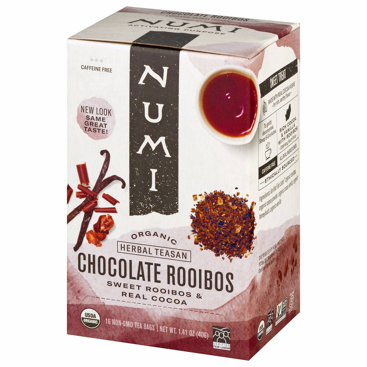 slide 2 of 9, Numi Organic Tea Bags Chocolate Rooibos Herbal Tea Bags - 16 ct, 16 ct