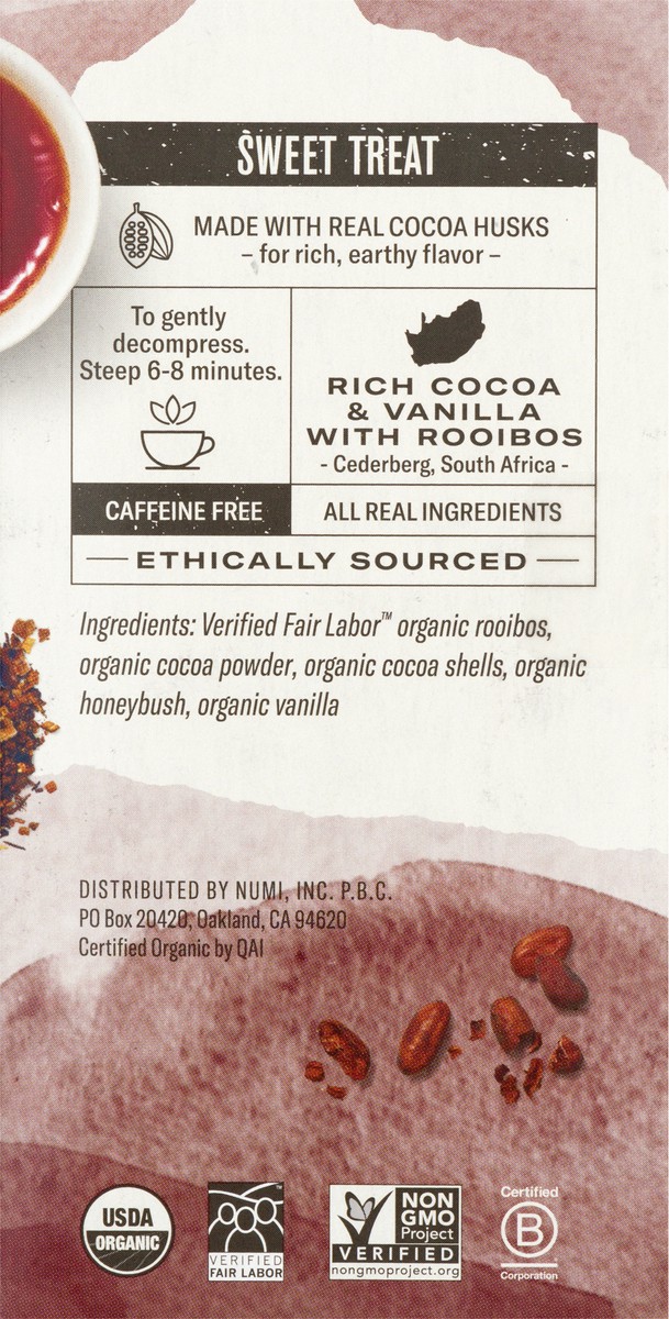 slide 5 of 9, Numi Organic Tea Bags Chocolate Rooibos Herbal Tea Bags - 16 ct, 16 ct