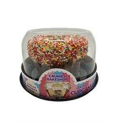 Crumbs Bakery Vanilla Birthday Cake Colossal Cupcake