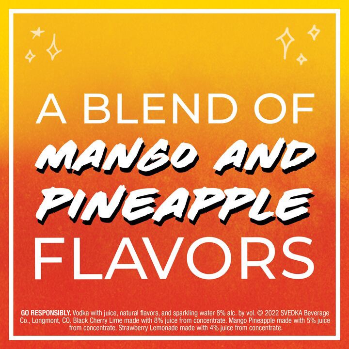 slide 3 of 5, SVEDKA Mango Pineapple Soda, 1420 fl oz