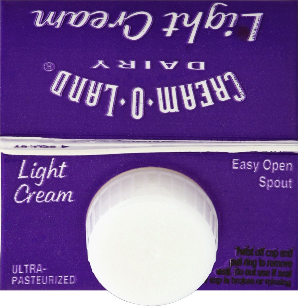 slide 2 of 4, Cream-O-Land Light Cream, 1 qt