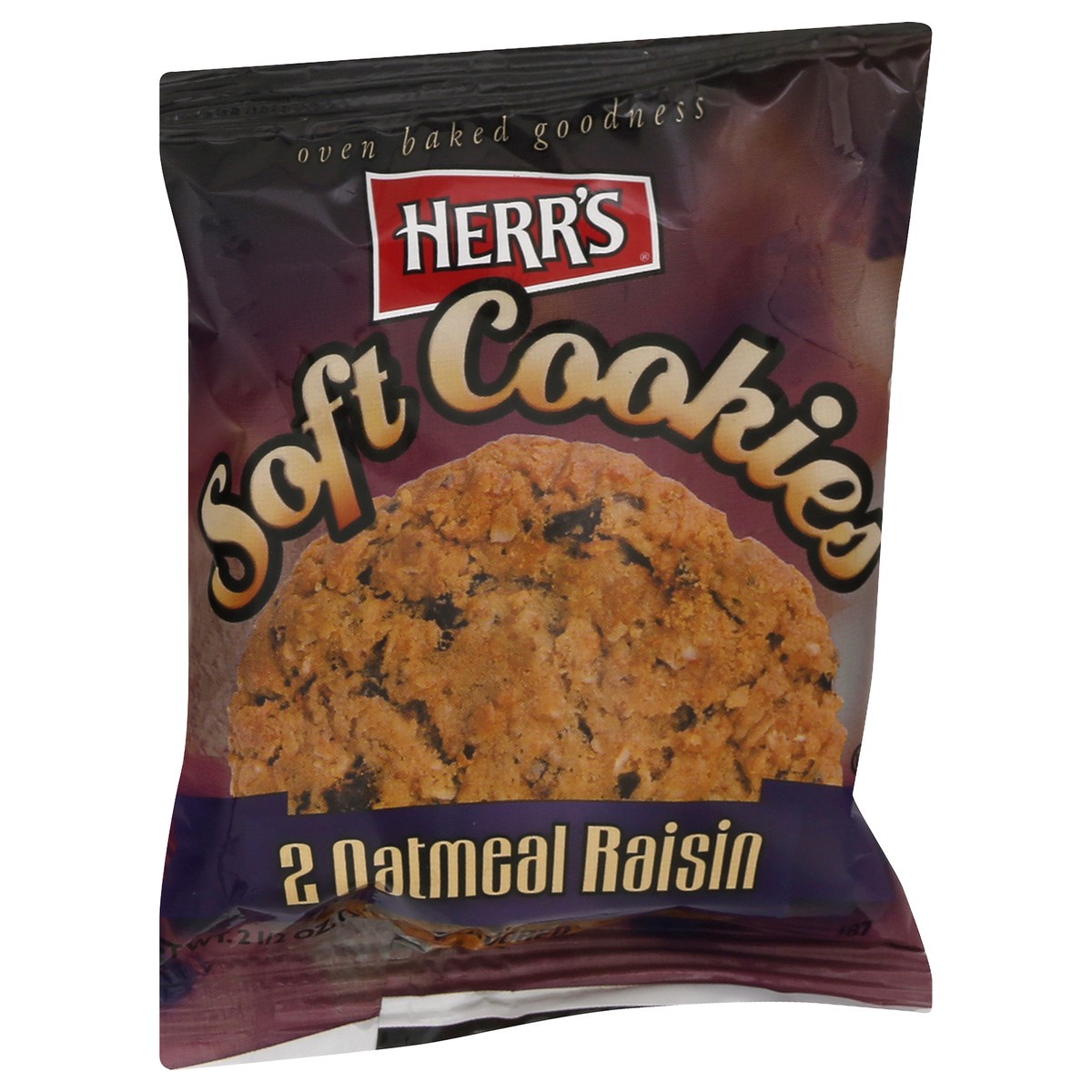 slide 2 of 10, Herr's Oatmeal Raisin Cookies, 2.5 oz