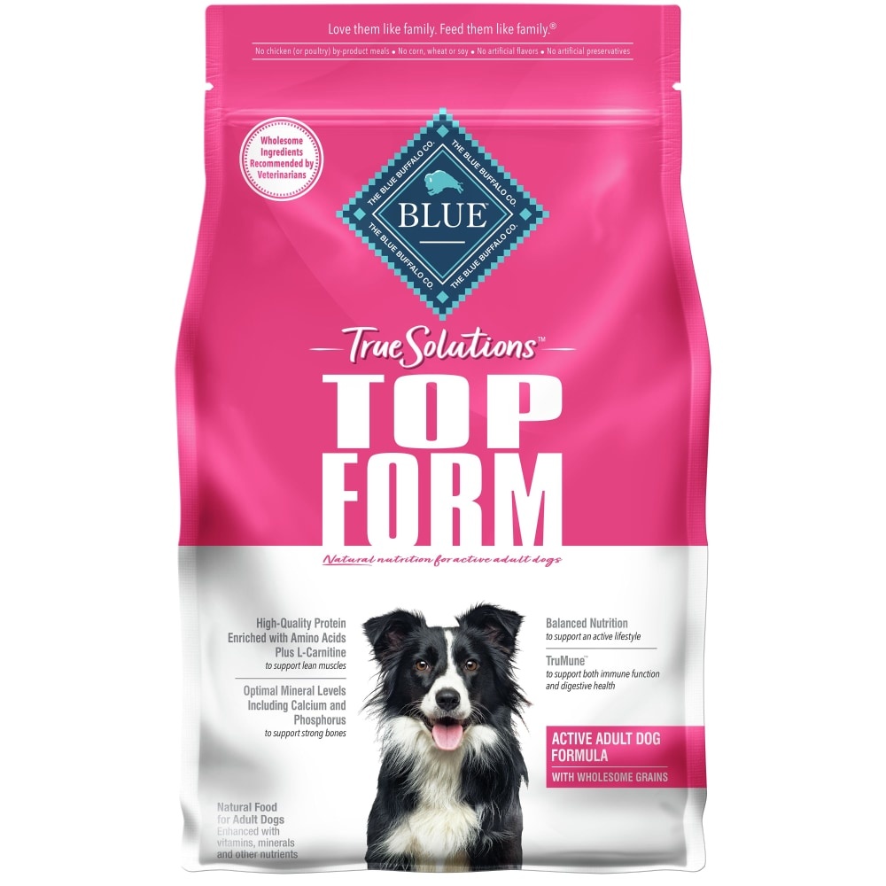 slide 1 of 1, Blue Buffalo True Solutions Top Form Active Adult Dog Food, 4 lb