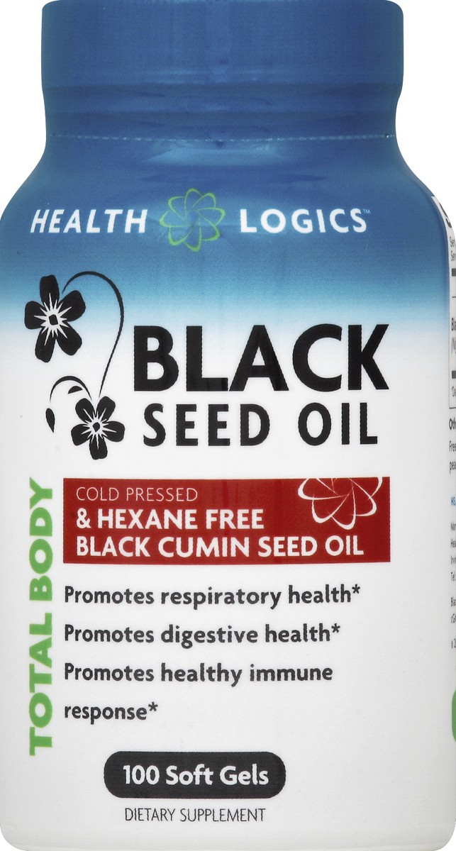 slide 1 of 2, Health Logics Black Seed Oil 100 ea, 100 ct