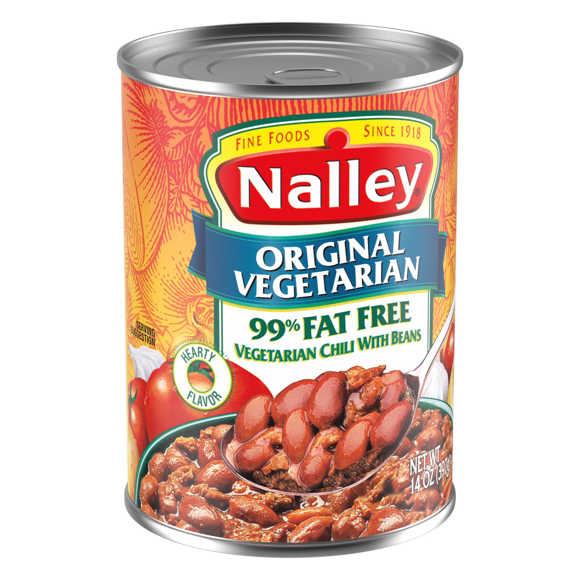 slide 2 of 5, Nalley Original Vegetarian 99% Fat Free Hearty Flavor Chili with Beans 14 oz, 14 oz